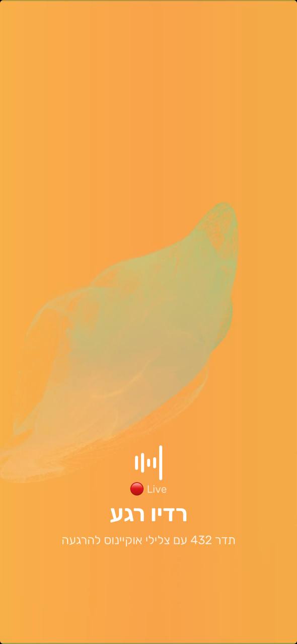 מסך רדיו תדרי מוח מתוך רגע